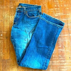 Lucky Brand Dungarees Gene Montesano Jeans Slim Bootleg Button Fly Men’s 34x33